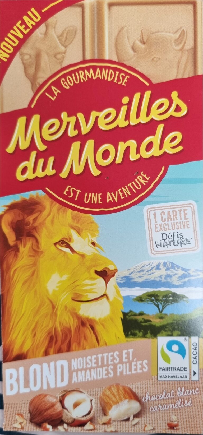 Dos de la carte