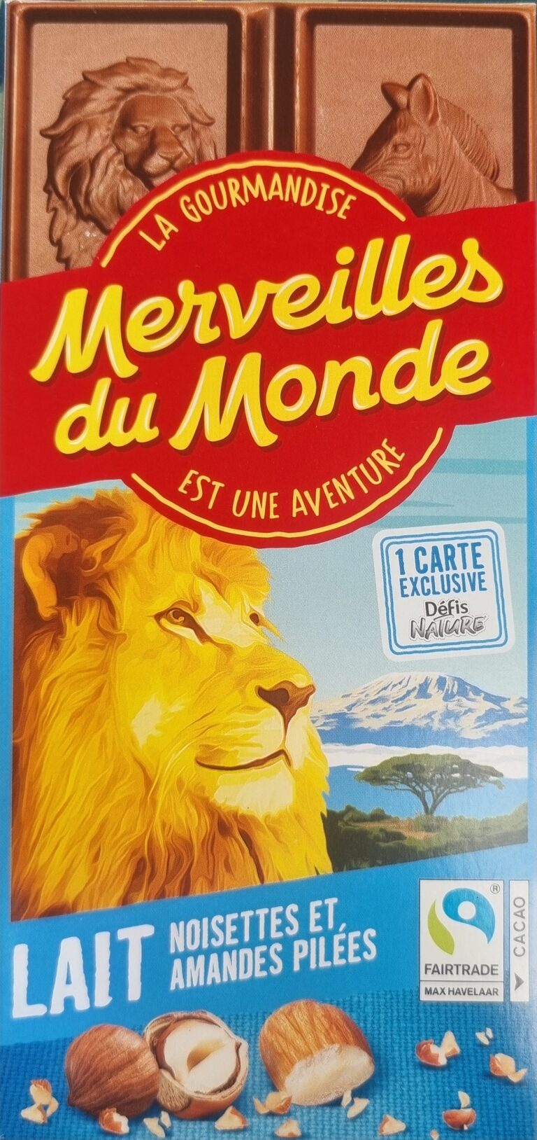 Dos de la carte