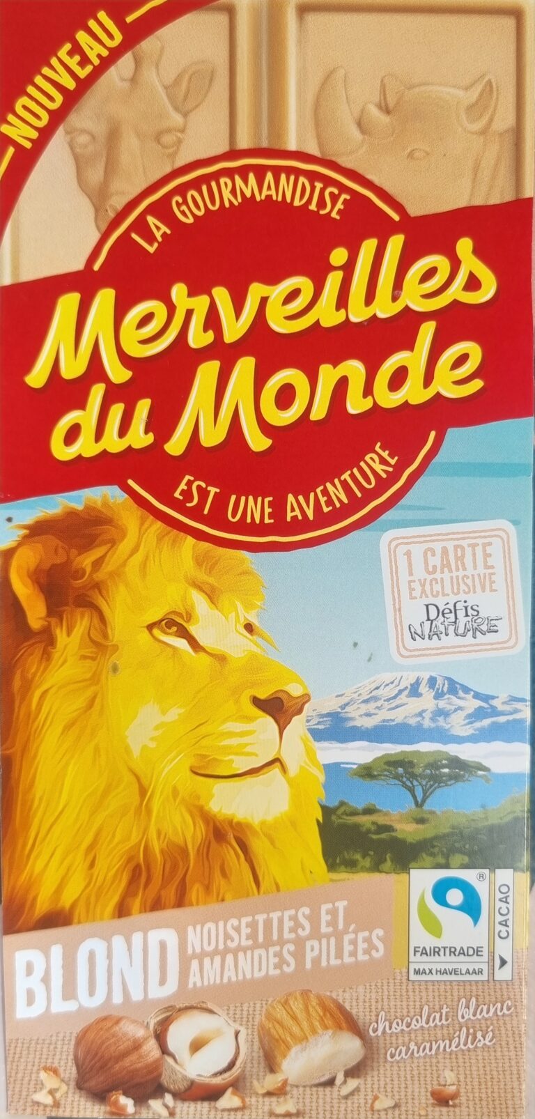 Dos de la carte