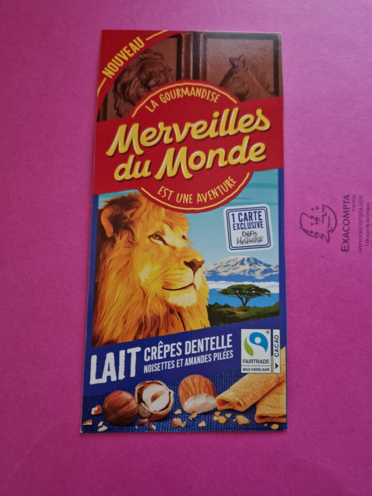 Dos de la carte